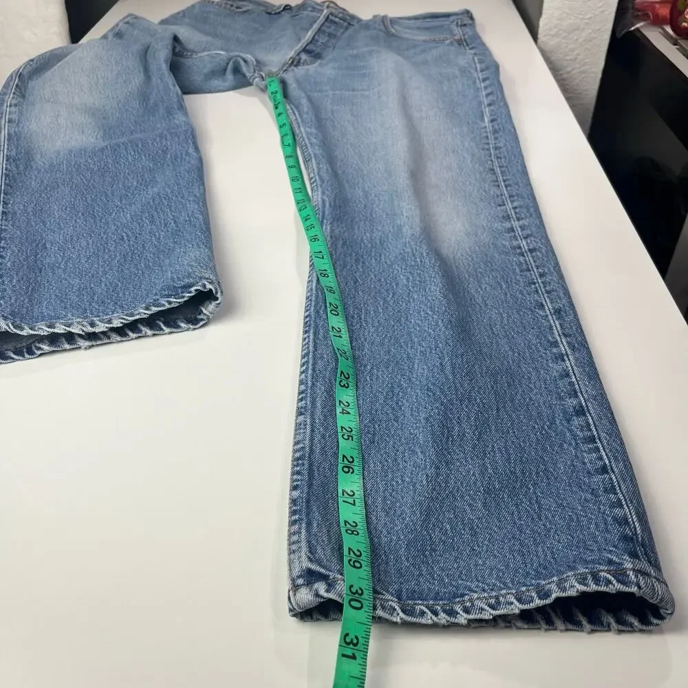 Vintage Levi’s 501 Mens tag 36x32 actual‎ 34x30 Red Tab USA Made 01 Light Wash